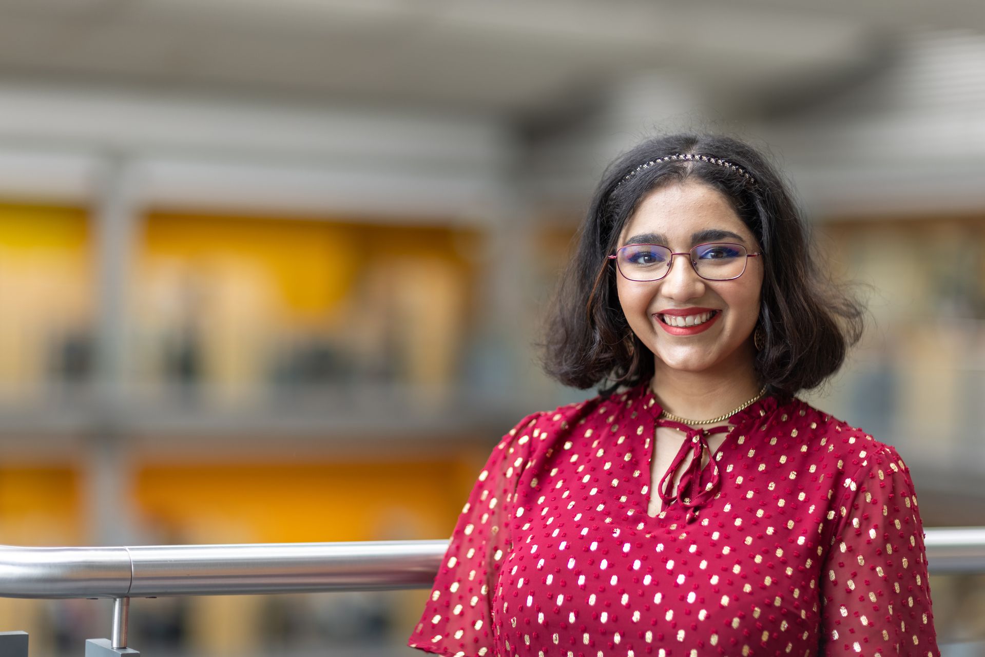 Medicine student, Yasmin Baker, smiles at the camera