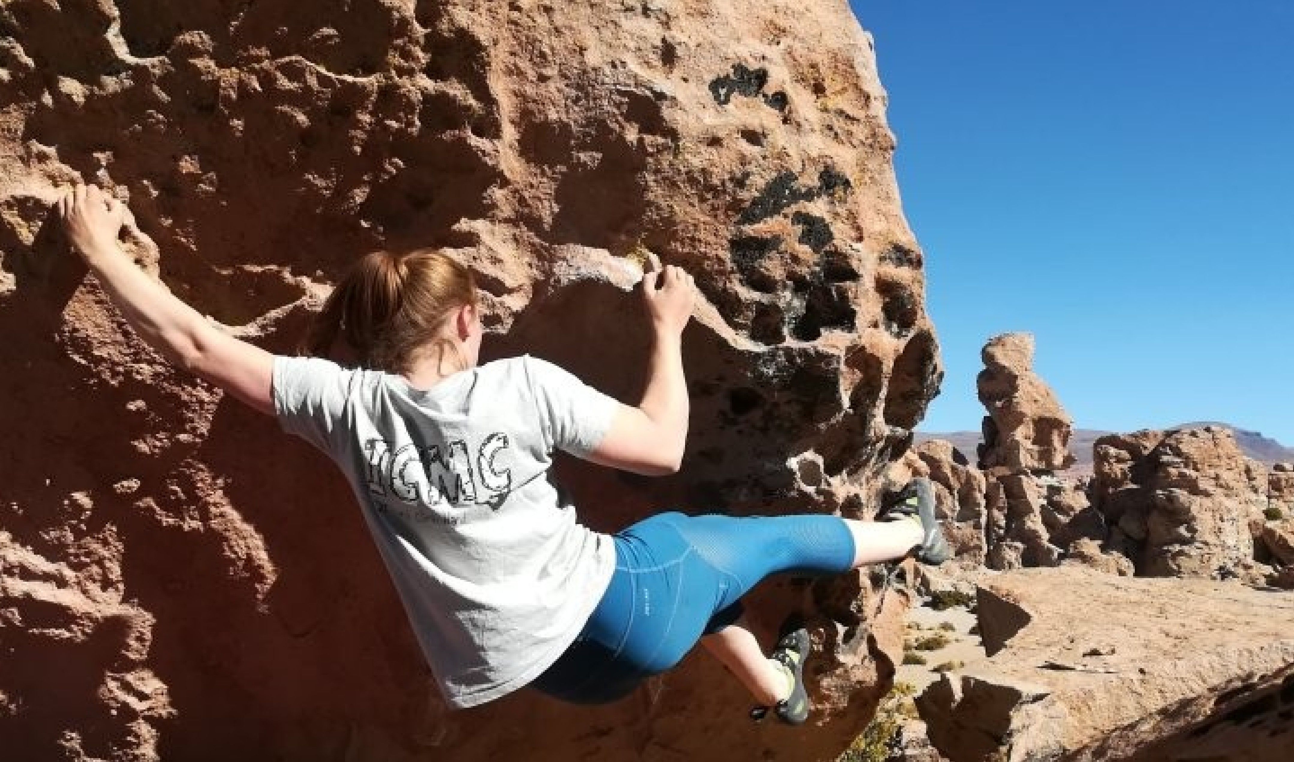 bouldering in Bolivia