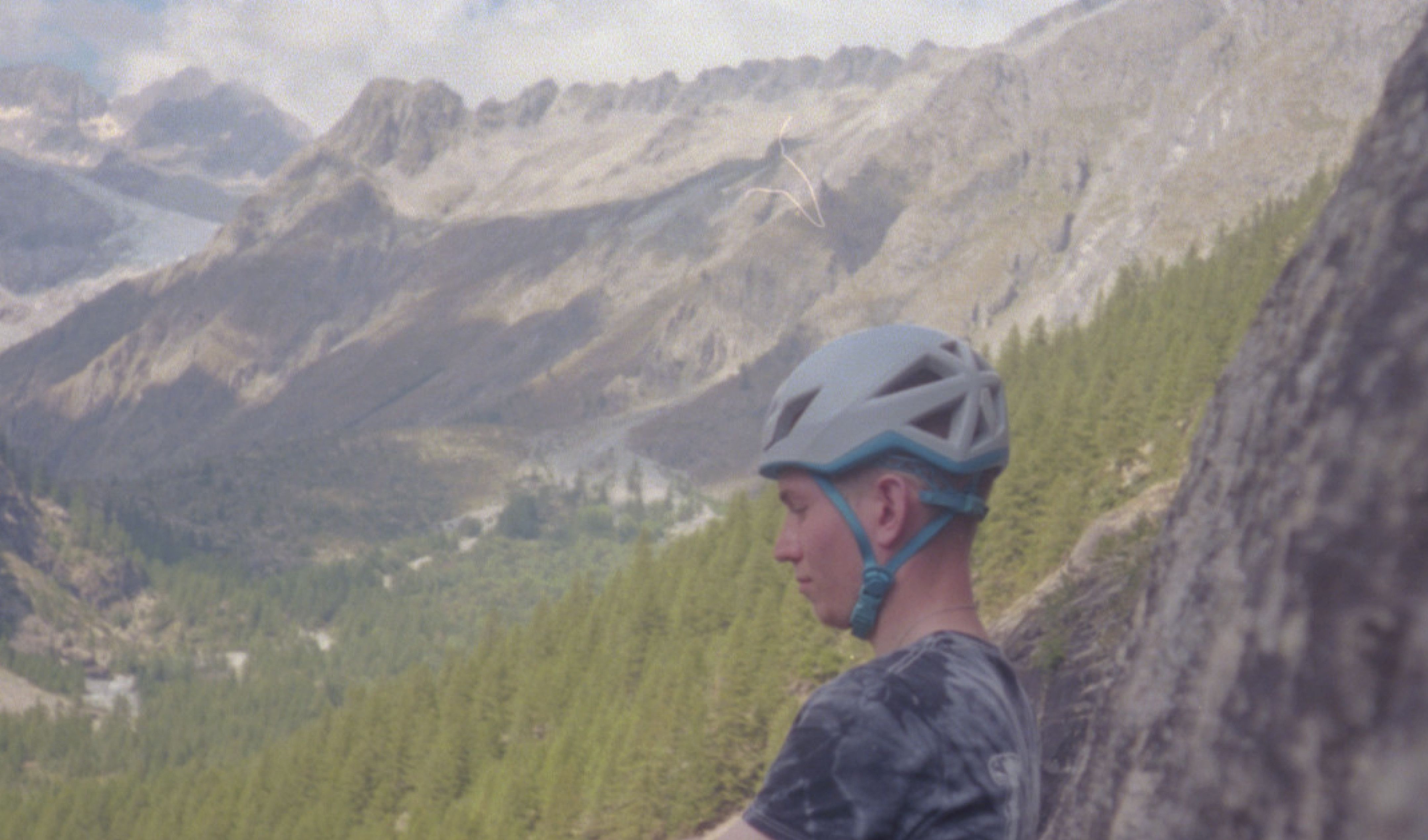 Student climbing in France