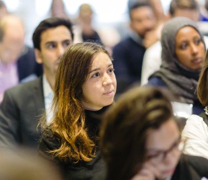 Woman in lecture