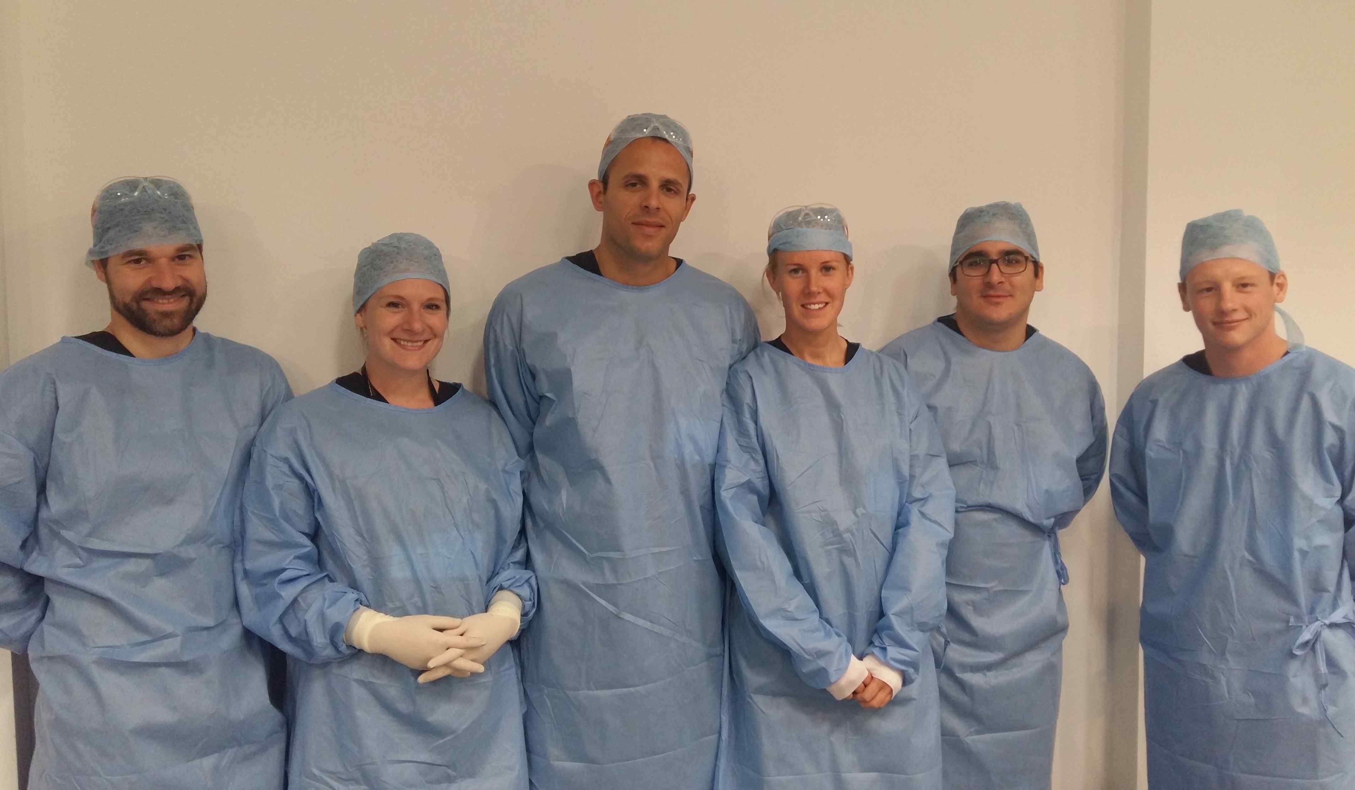 CBIS academics and students at the inaugural Surgical Training Course.