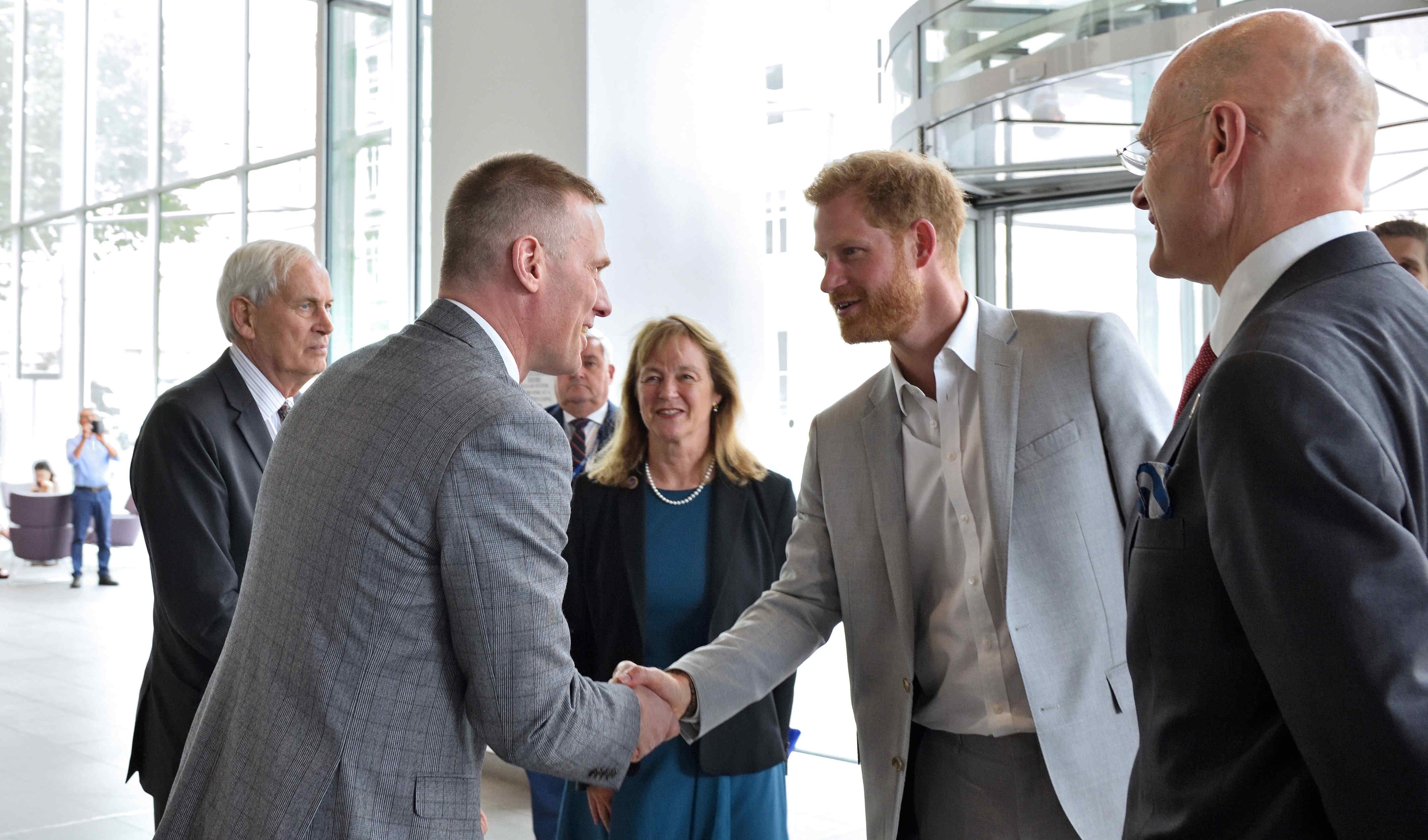 The Duke of Sussex arriving