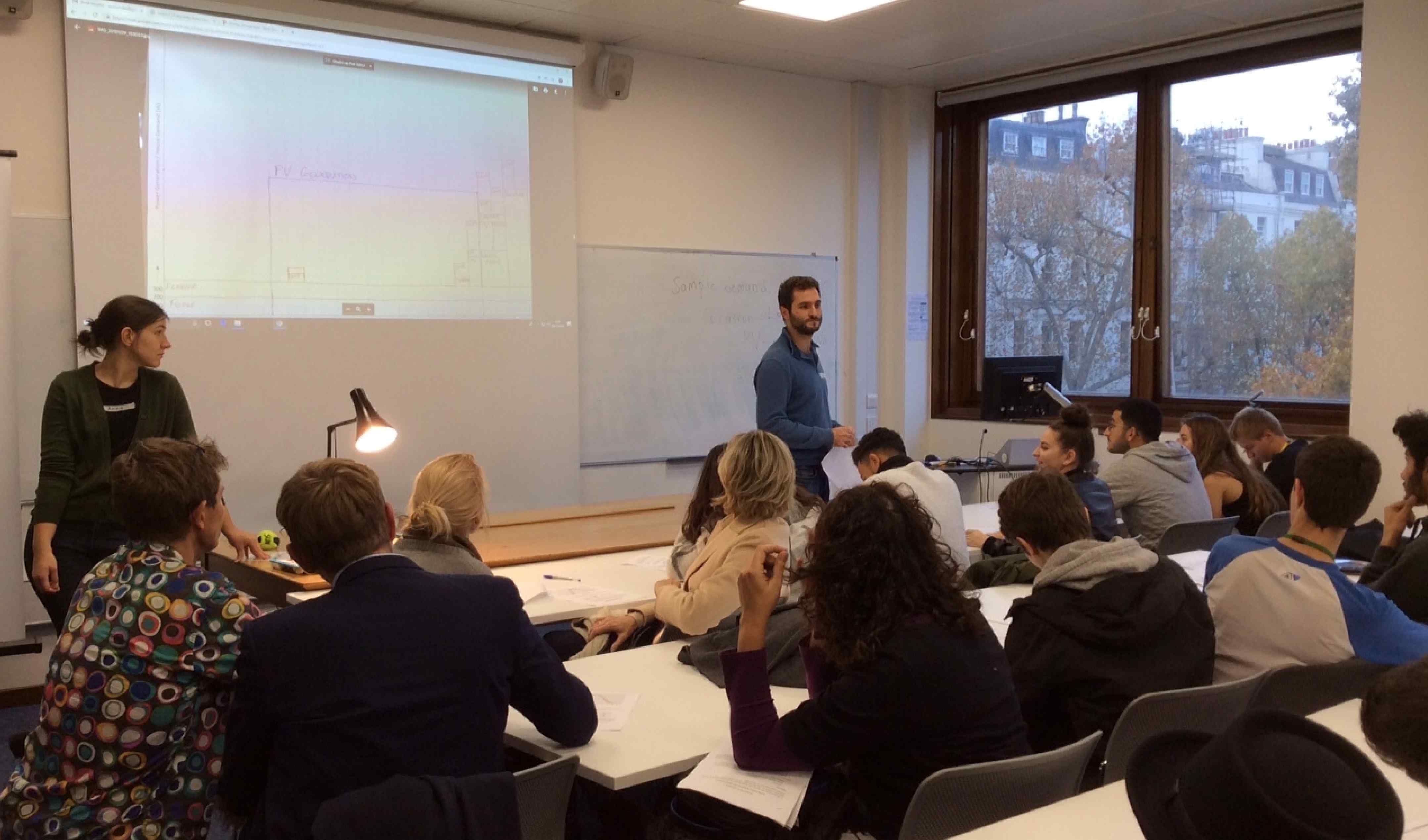 People in the lecture room as part of the event