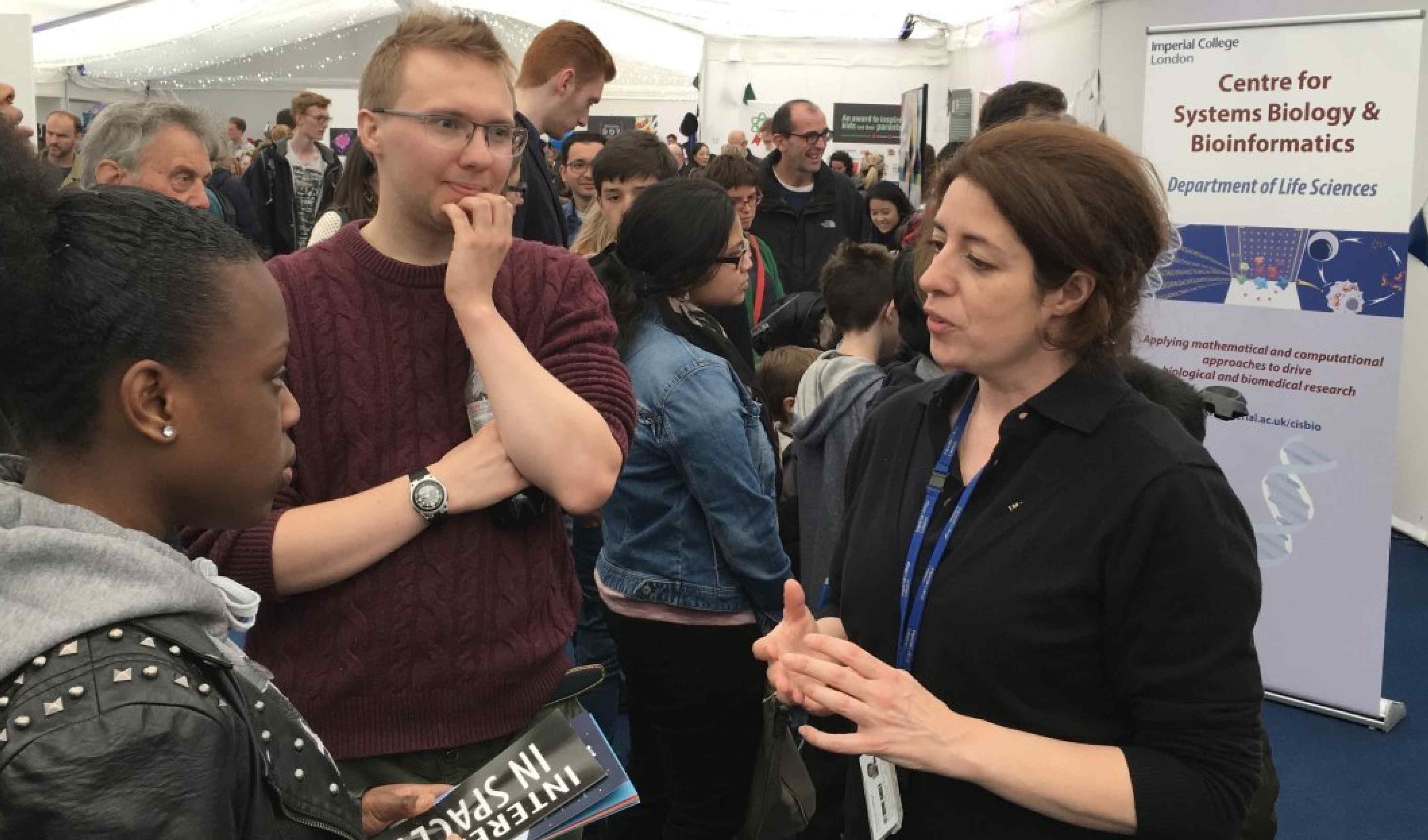 The Centre for Integrative Systems Biology and Bioinformatics stand at the 2017 Imperial Festival