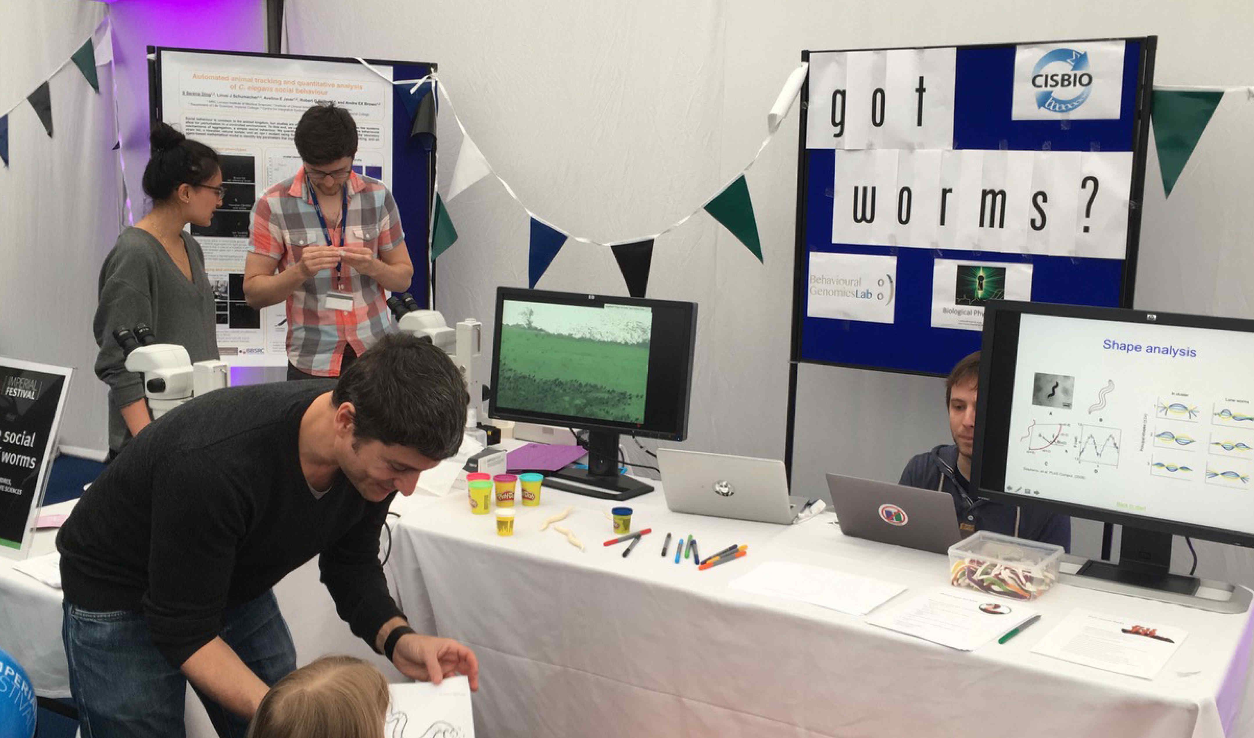 The Centre for Integrative Systems Biology and Bioinformatics stand at the 2017 Imperial Festival