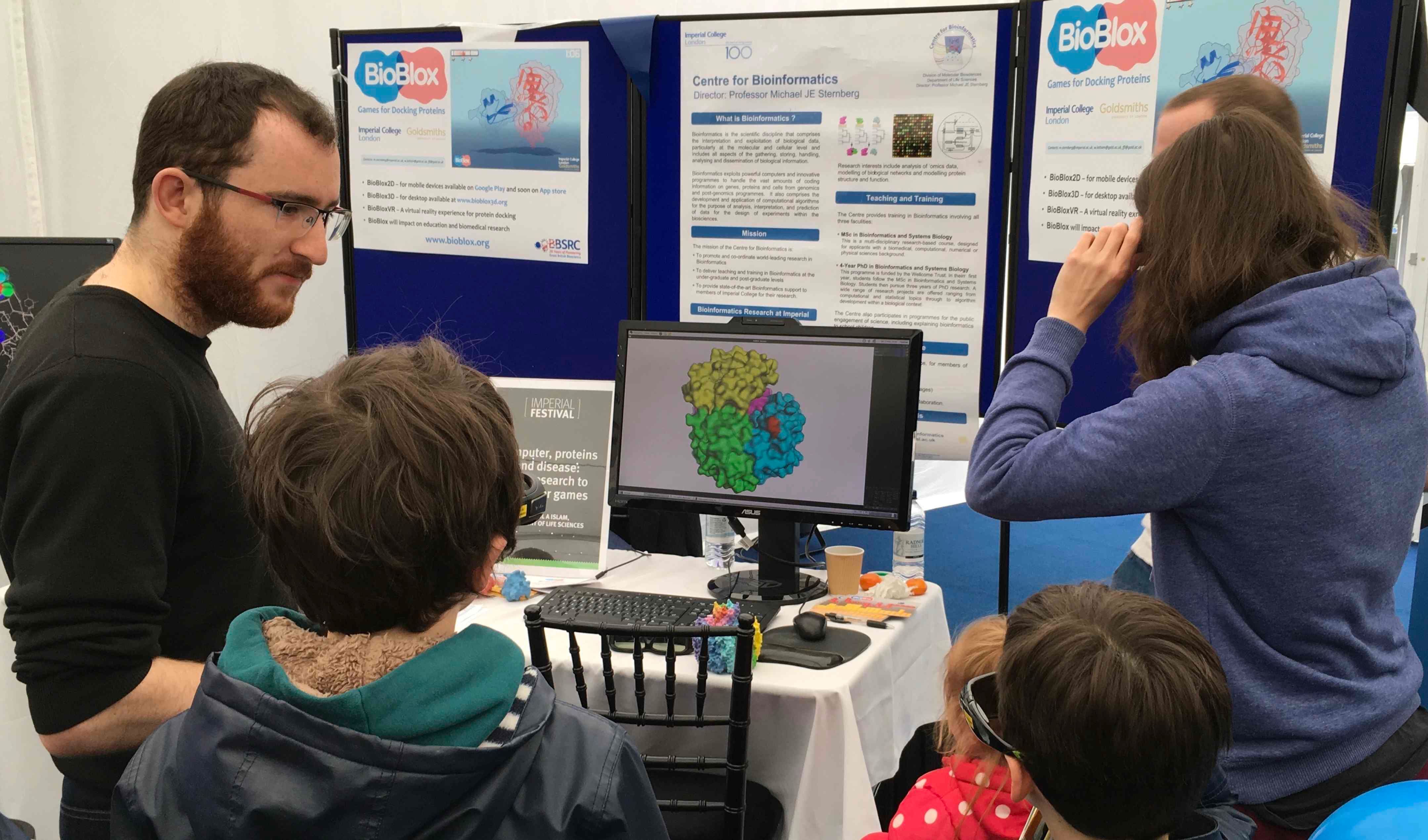 The Centre for Integrative Systems Biology and Bioinformatics stand at the 2017 Imperial Festival