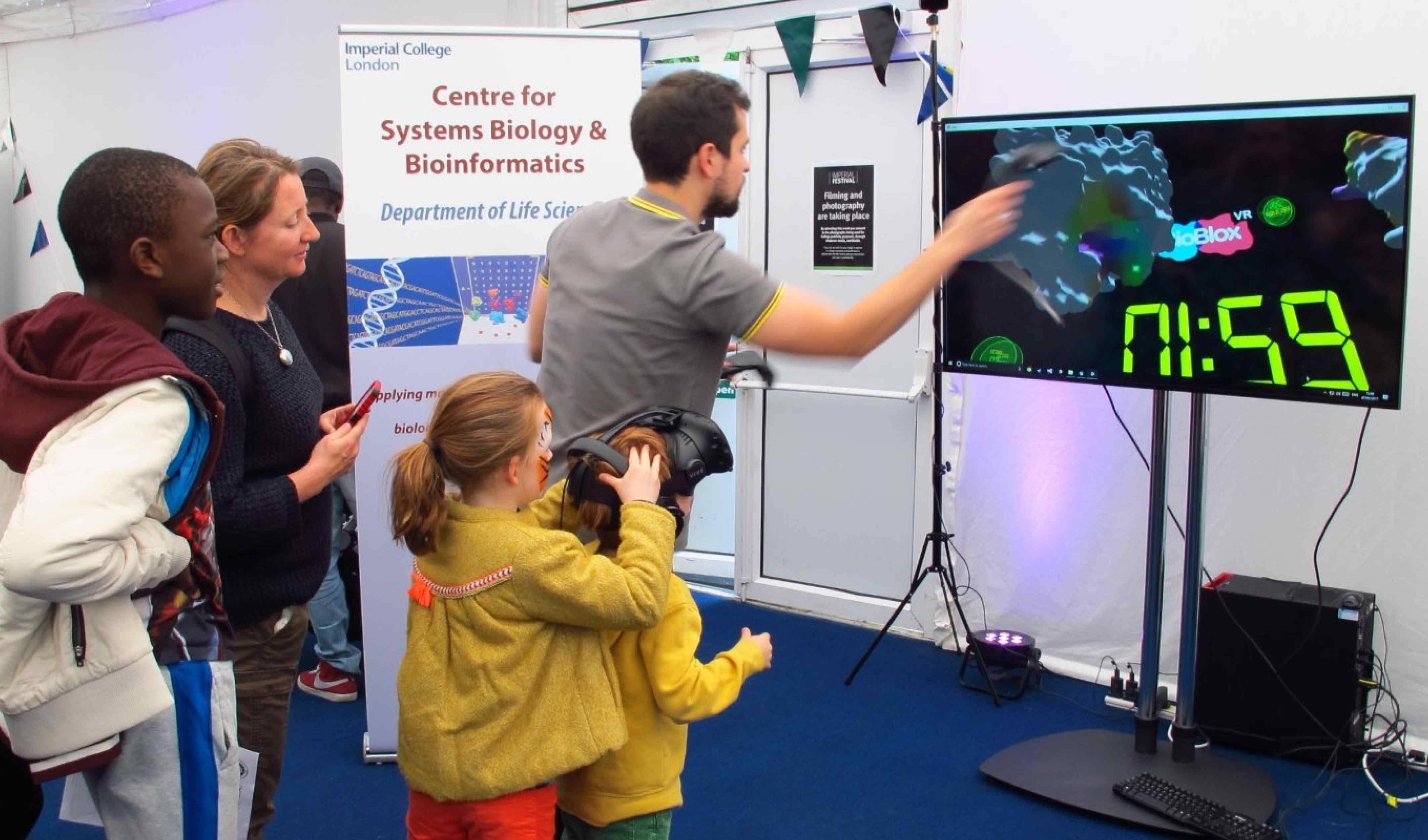 The Centre for Integrative Systems Biology and Bioinformatics stand at the 2017 Imperial Festival