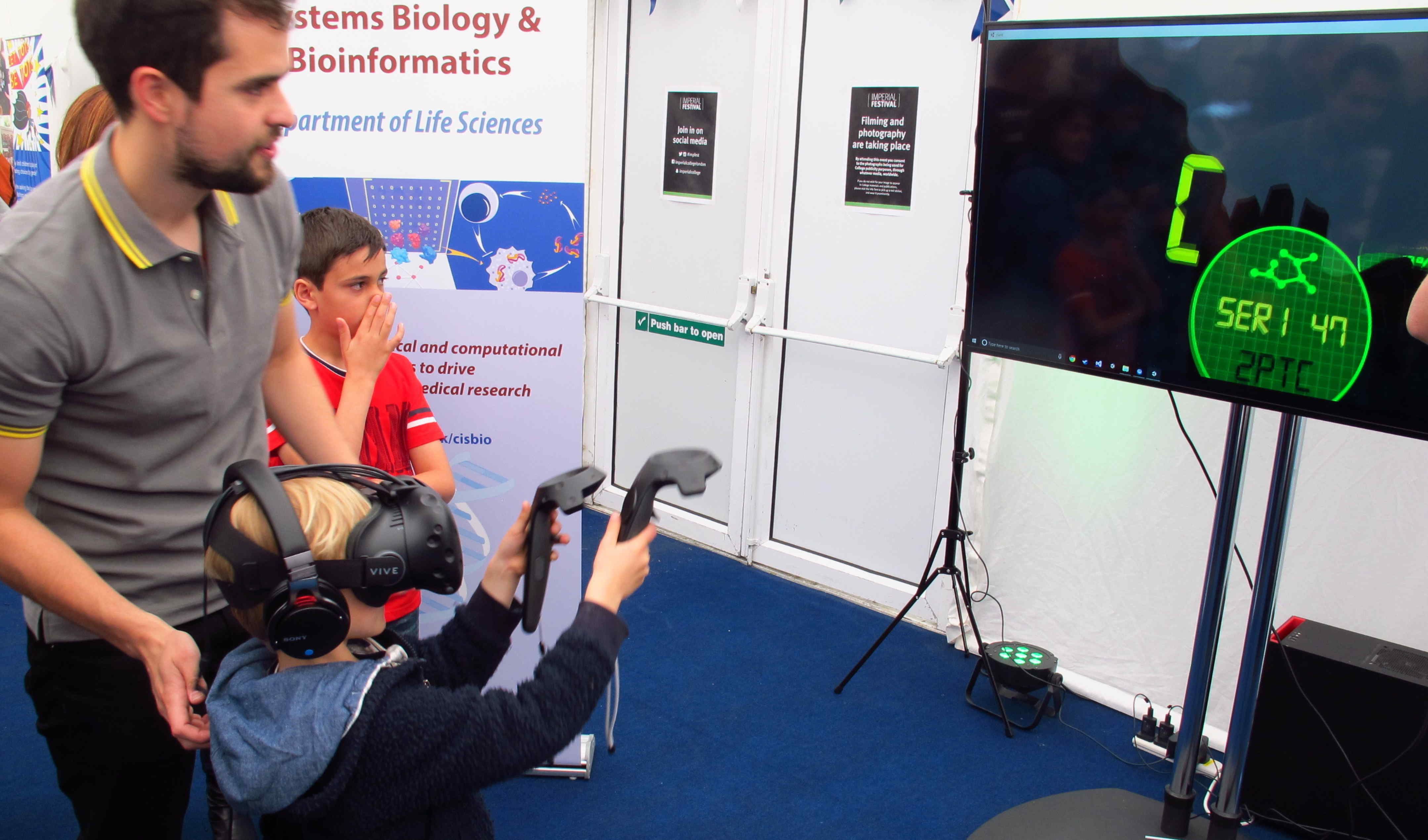 The Centre for Integrative Systems Biology and Bioinformatics stand at the 2017 Imperial Festival