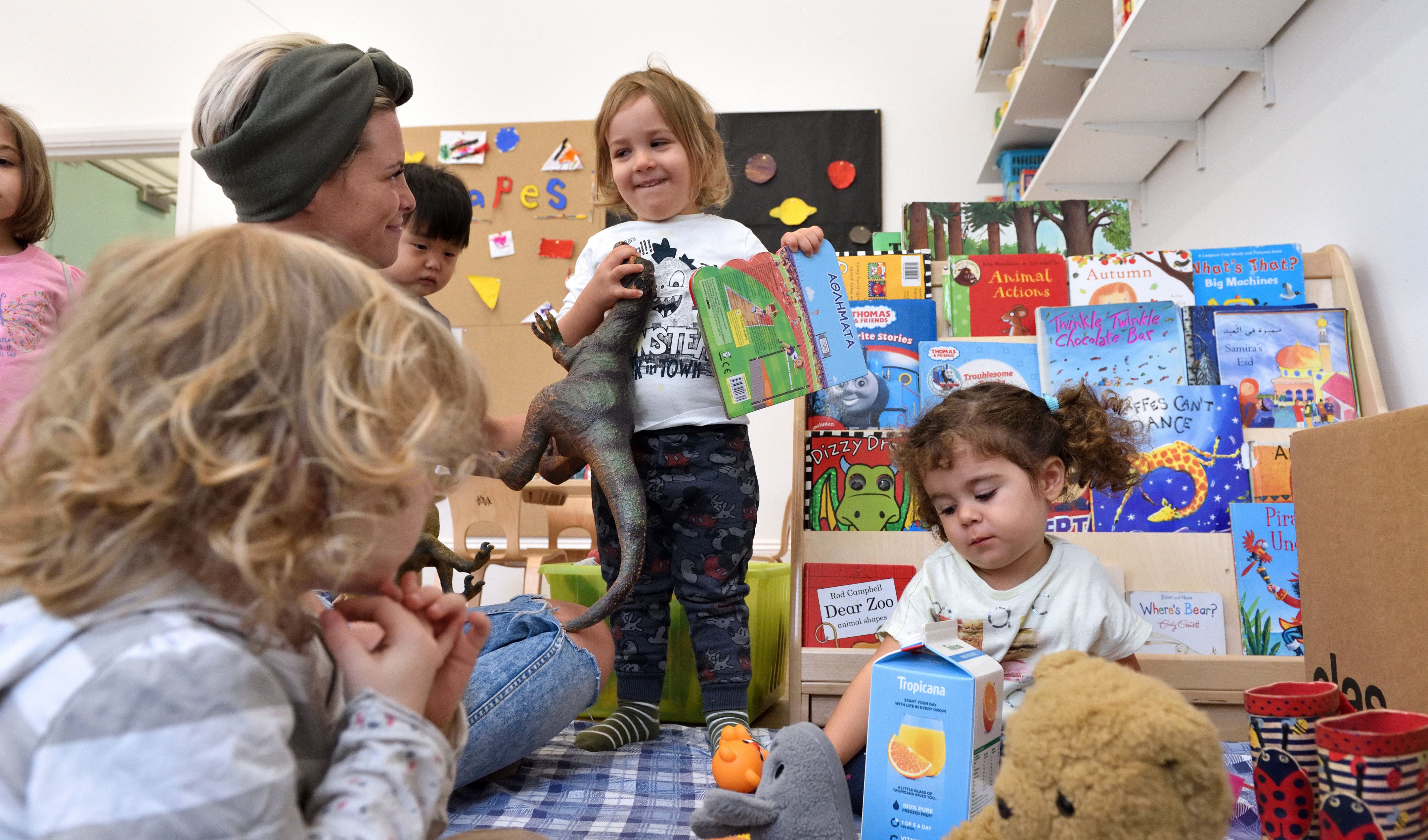 Child with book