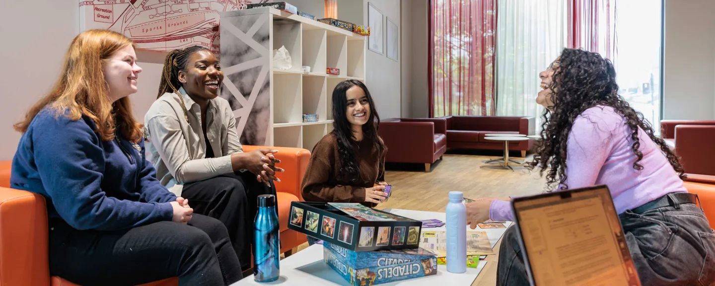 Students relaxing