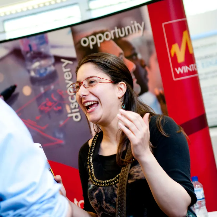 Graduate recruiter attending an Imperial Careers Fair