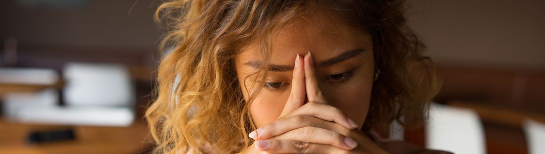 Young stressed woman