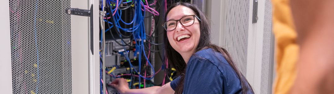 Liz Scholfield ICT at the Slough Data Centre