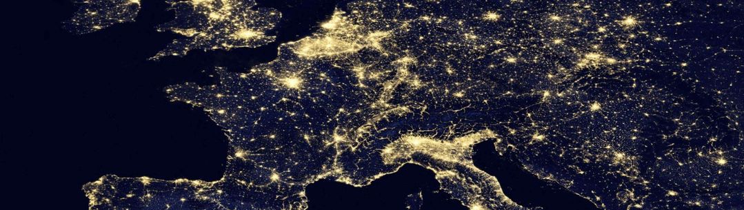 Europe at night