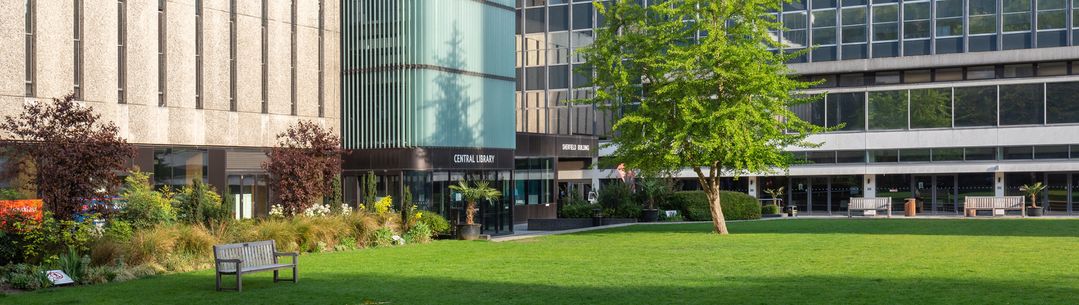 The Queen's Lawn at the South Kensington Campus