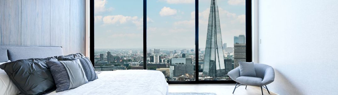 London flat with view to the Shard