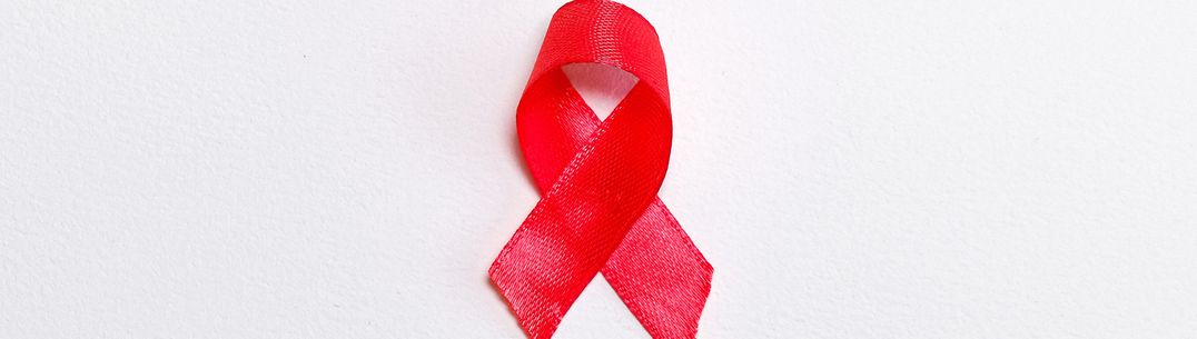 a picture of a red ribbon representing World Aids Day. Picture taken by Anna Shvets.