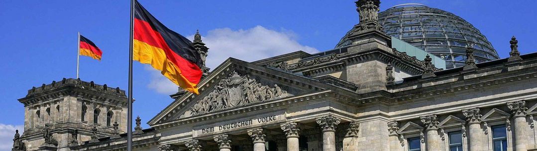 Photograph of the Bundestag in Berlin