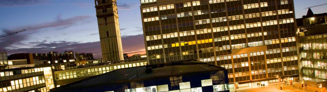 Campus at night