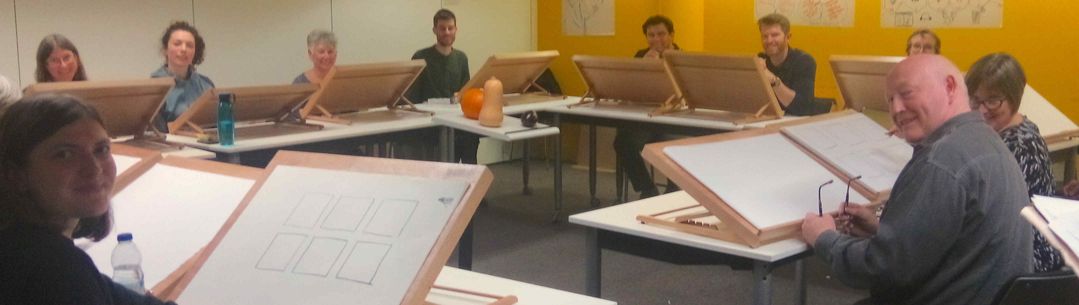 Students on the 2019 Drawing Class