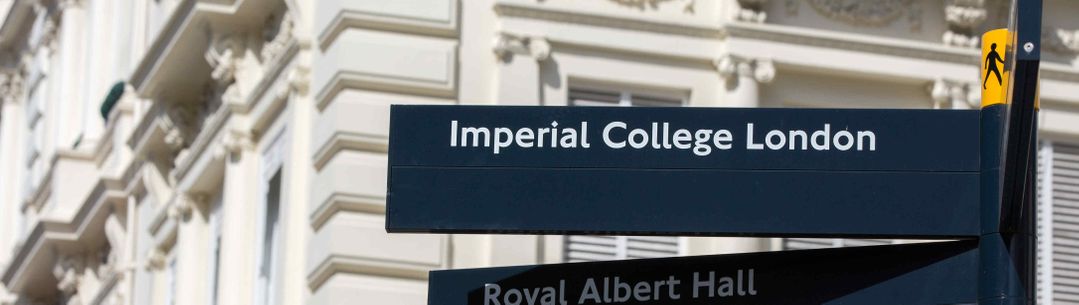 Imperial College London sign post