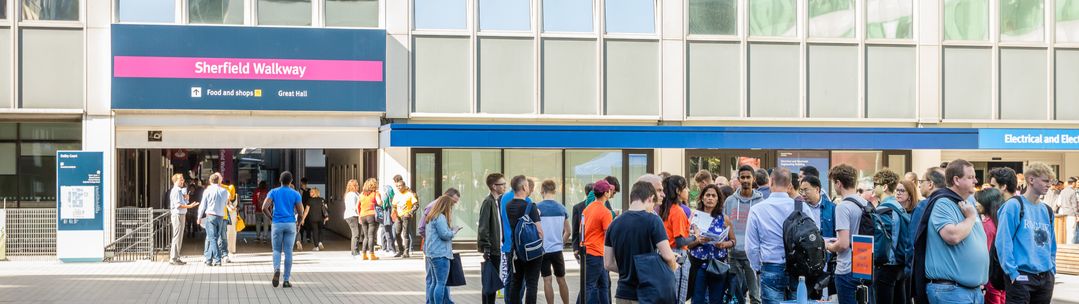 Students on Dalby Court