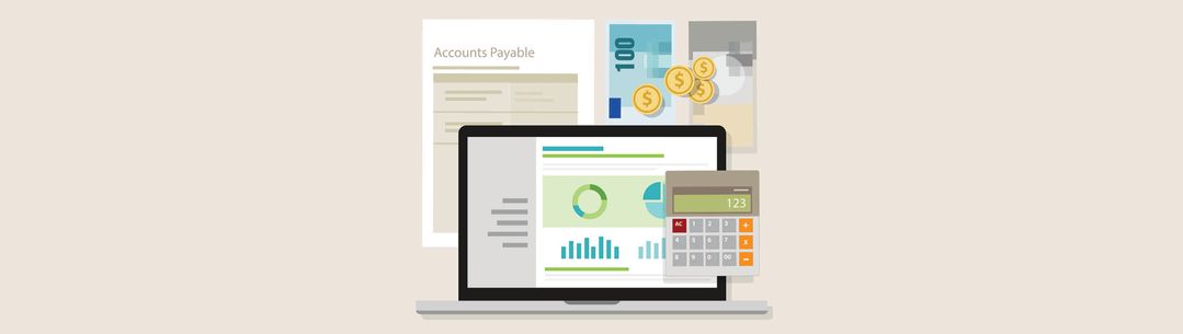 account payable accounting software money calculator application laptop