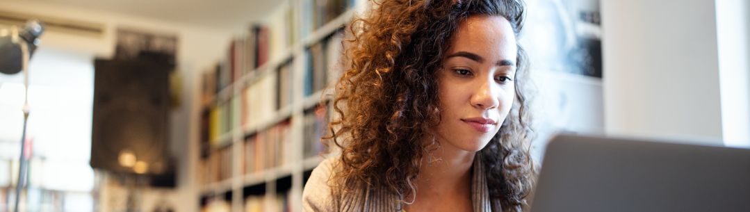 student studying