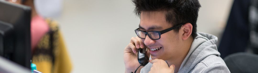 Imperial student taking part in the telethon