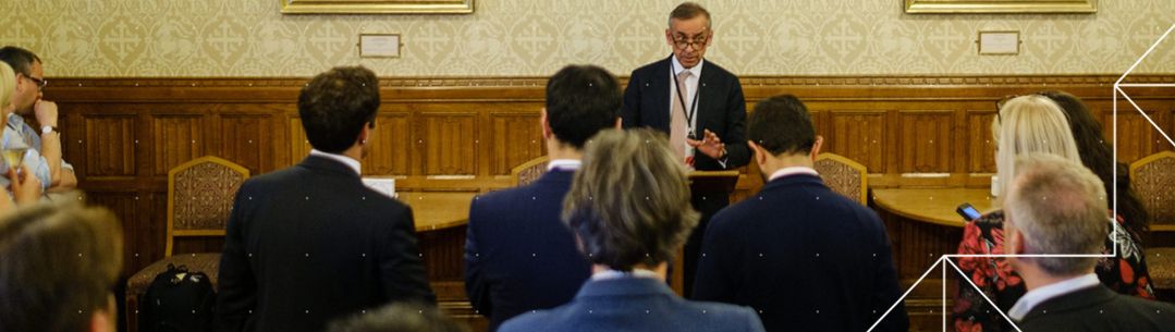 Man talking at event