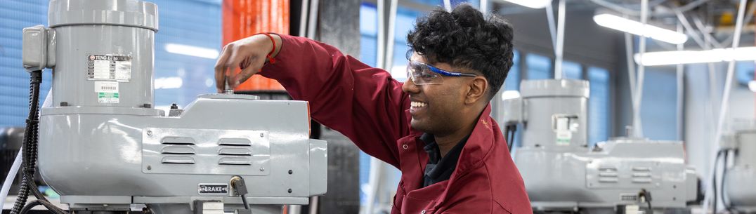 Third year Mechanical Engineering undergraduates working on their 'Design Make and Test' projects.