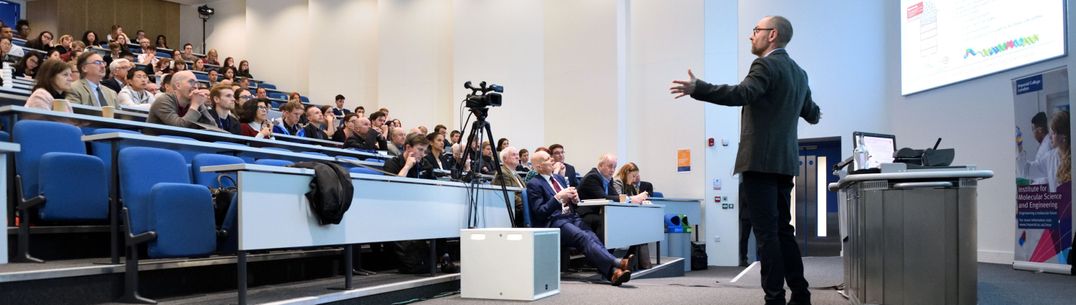 Tony Wood of GSK giving the IMSE 2019 annual lecture