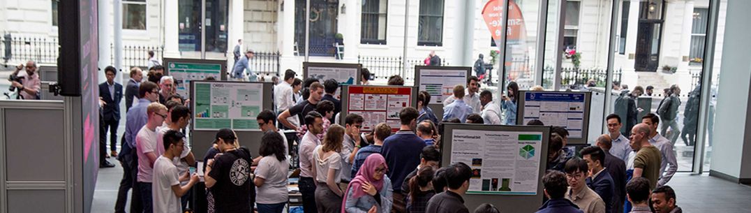 EEE Third year industry project demonstrations in the college main entrance