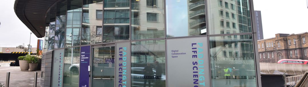 A picture of the Paddington Life Sciences Digital Collaboration Space Building