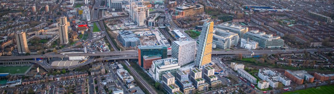 Arial view of White City 