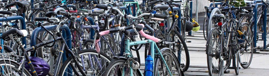 Exterior bike rack