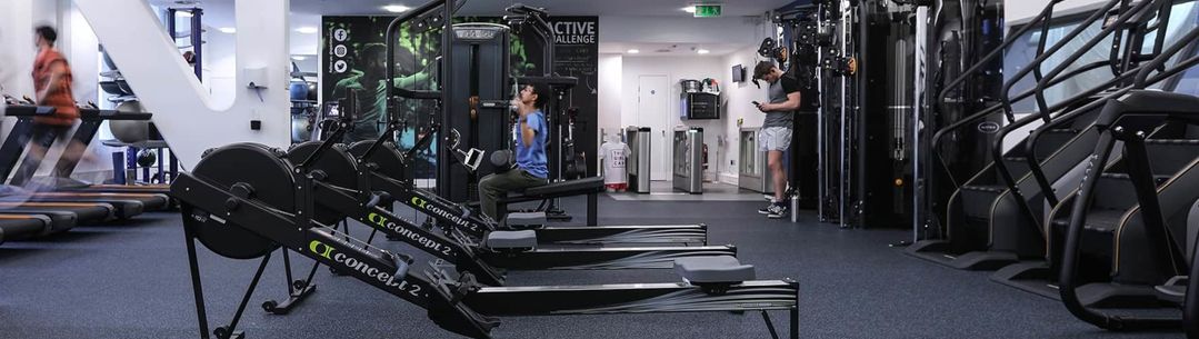 Rowing machines at Ethos gym for personal training