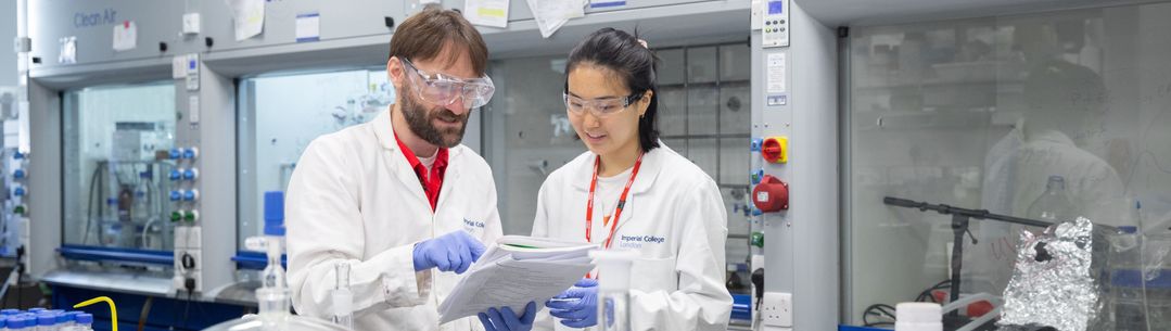 PhD students in a lab in the new BME Hub