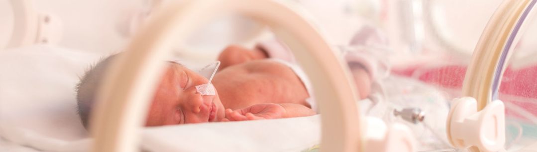 Baby in an incubator