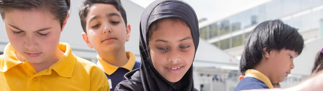 Children taking part in a science activity