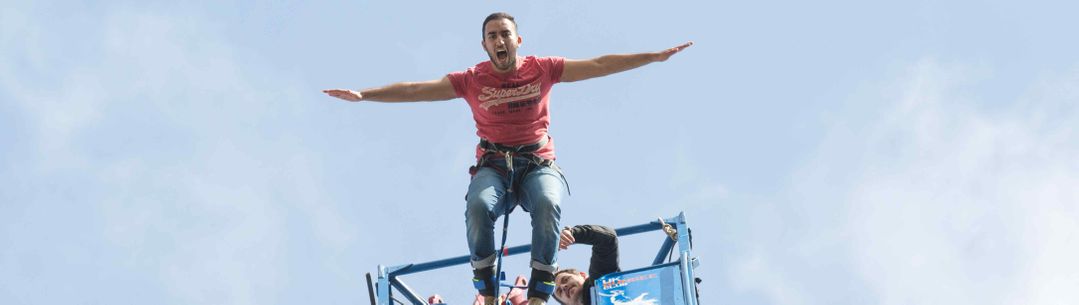 Student bungee jumping