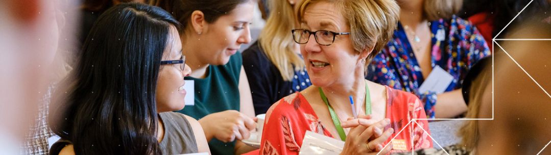 People talking at a patient safety event