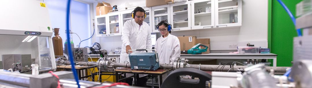 CBIS researchers working in the blast lab