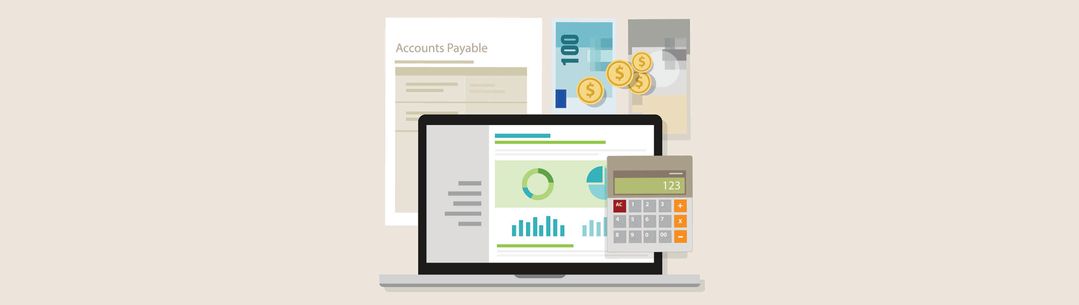 account payable accounting software money calculator application laptop