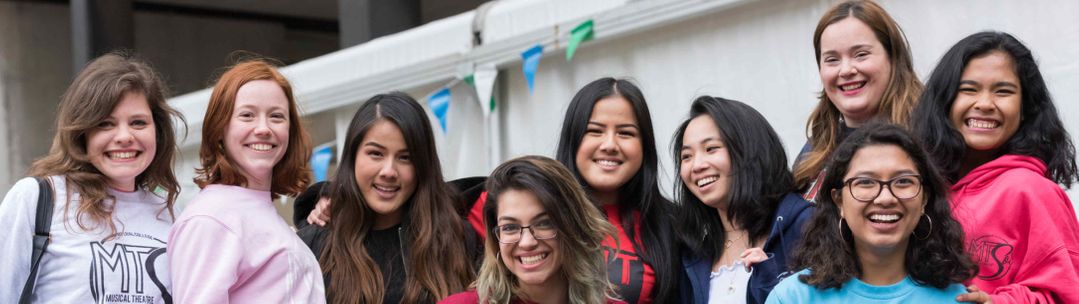 Female students at the Festival