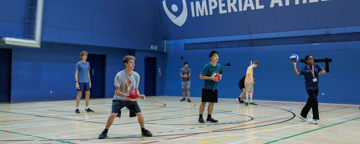 gss social activities playing dodge ball