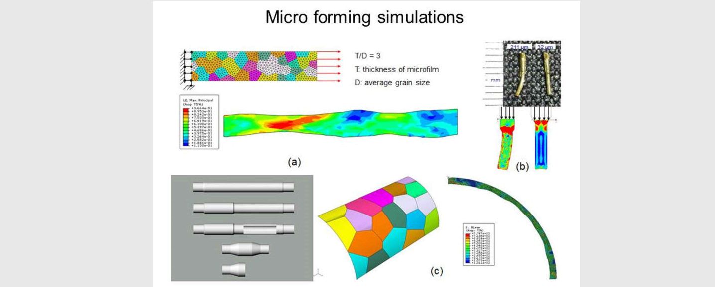 Micro forming simulations