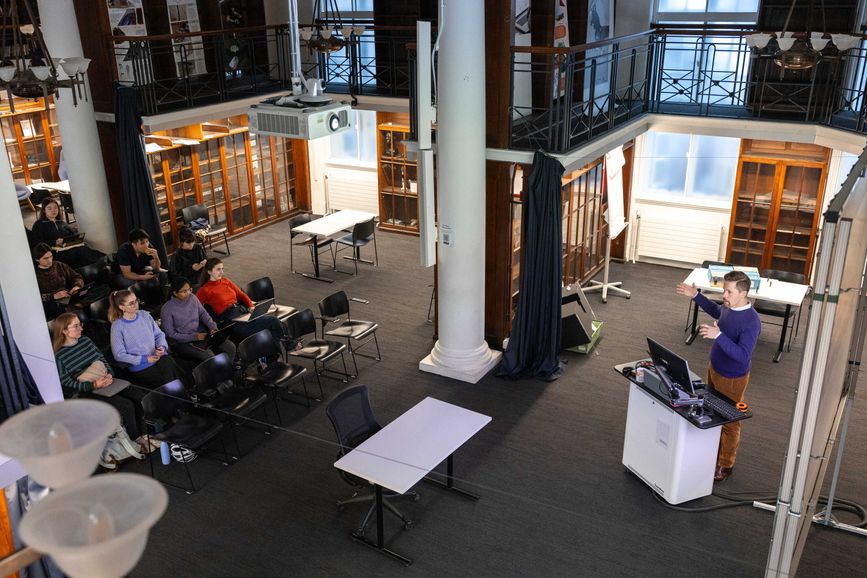 lecture in level 1 Dyson library professional image for design engineering spaces website image