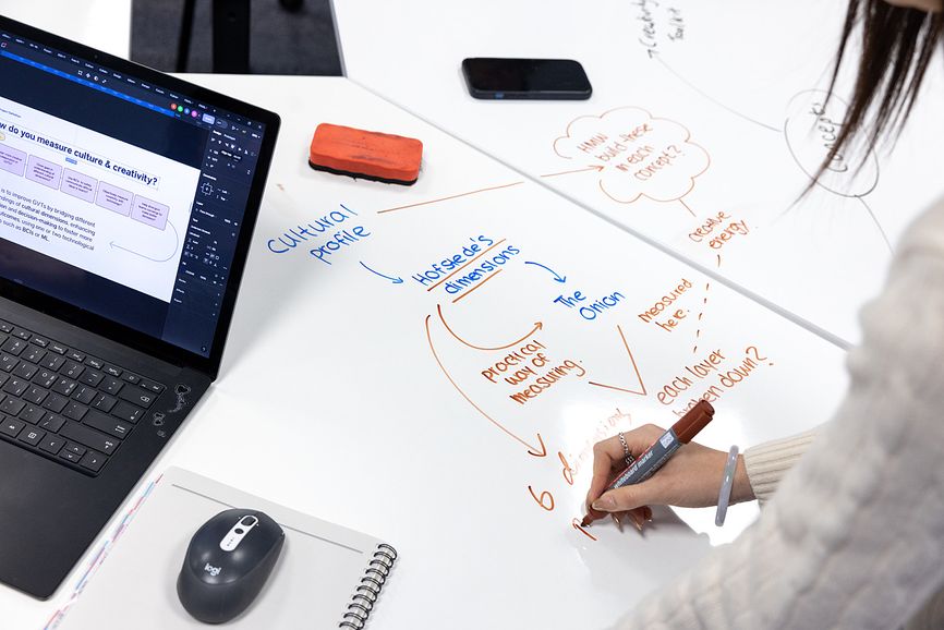 Design engineering planning blackboard markers