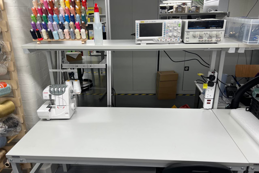 textile lab in the Dyson building basement